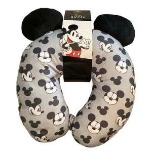 NWT Disney Mickey Mouse Faces and Icons Travel Neck Pillow by FŪL Luggage